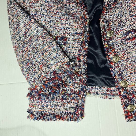 Zara Colorful Tweed Jacket - Picture 5 of 12